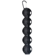 Ball Holder For 5 Golf Balls With Silicone Sleeve Black For Bag Or Cart Attachment