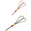 50 Pezzi Stuzzicadenti A Forma 10 Cm Per Frutta Rosso 8