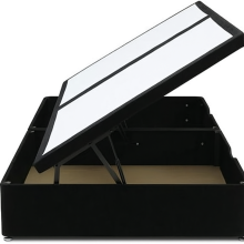 AL SULTAN Side Lift Ottoman Base 4ft6 Black
