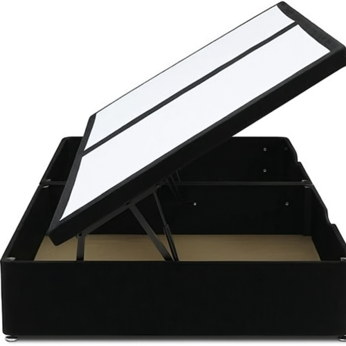 AL SULTAN Side Lift Ottoman Base 4ft6 Black