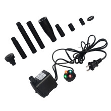1 Sztuka Submersyjna Pompa 8 W Z Diody, Obiegowa I Aerator, Wtyczka US