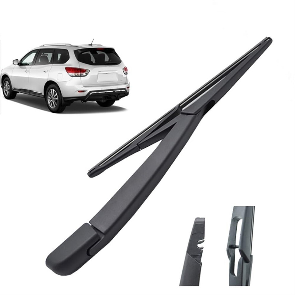 Rear Windscreen Wiper Blade And Arm Set For Nissan Pathfinder R52 2013-2017, All-Season Natural Materials, Easy Install 9016109430496