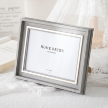 Family Picture Frame Vintage Magazine Frame Rectangular Silver Grey 8.3x11.7 Inches Tabletop MDF And Acrylic