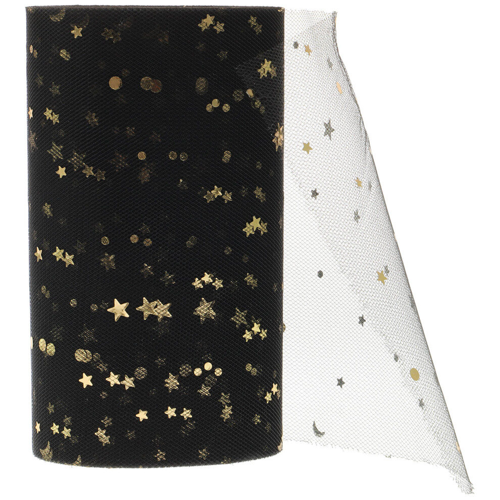 SpóDniczka Z Cekinami Czarna 2280X15Cm Do Biurka I Przyjęć-image