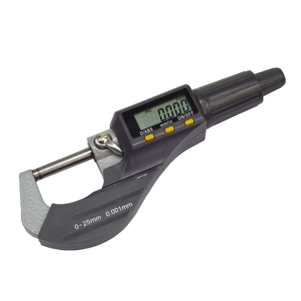 Micrometer Digital Outside Micrometer 0-25Mm Range 0.001Mm Resolution Carbide Tip S Head 9016109430953