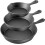 3PCS Cast Iron Non-Stick Frying Pan Skillet Set 2