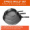 3PCS Cast Iron Non-Stick Frying Pan Skillet Set 4