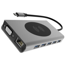 Hub USB-C 13 1 De Liga De Alumínio Com Carregador Sem E