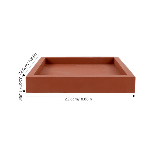 De Plástico Espessado Para 20X20Cm Vermelha 1