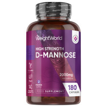 D-Mannose 2000mg - 180 Capsules - 2 Months Supply