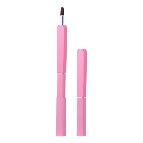 Pincéis De Lábios Com Artificial Para Batom E Labial Rosa