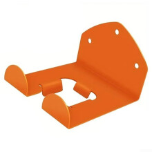 Heavy Duty Lawn Mower Hanger Wall Mount Hook for Garden Tools, Power Tool Organizer, Metal Rack, 15x15x10 cm, Orange