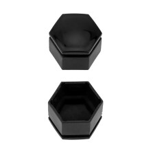 Car Wheel Nut Caps 22mm Black 20Pcs Wear-Resistant Auto Hub Screw Cover Rims Exterior Decoration High Fixation