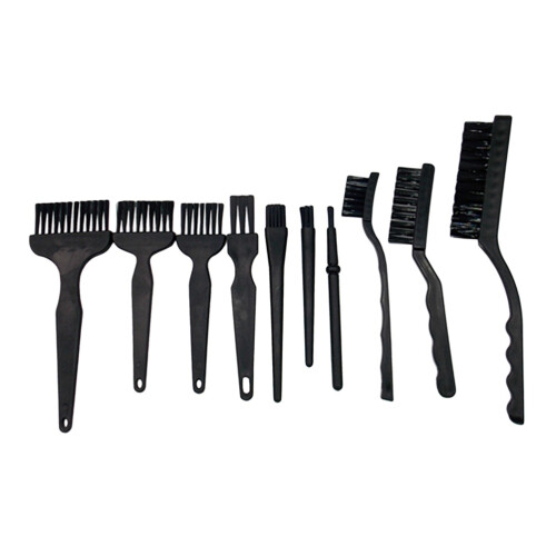 Kit 10 Escovas Antiestáticas C Plástico E Nylon P