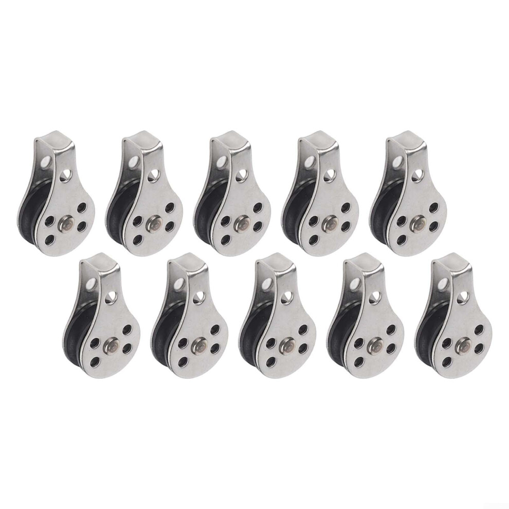 Stainless Steel Single Pulleys 10Pcs For Heavy Weight Lifting Solutions (316) 316 Stainless Steel Heavy Duty Pulley Set 9016109433176