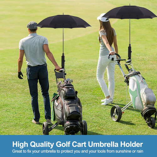 Golf Umbrella Holder Universal Adjustable Plastic Clamp Mount For Golf Cart Stroller Pushchair Multi-Purpose 2