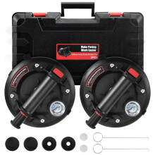 2 Tile Suction Cups, 200mm, With Pressure Gauge, 220kg Capacity, Includes Portable Toolbox, Suitable For Sheet Materials