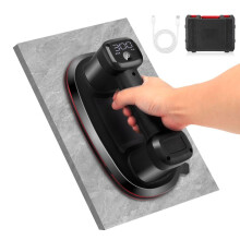 Dual-motor Rechargeable Suction Cup, 300kg Holding Force, Lcd Display, 4500mah Battery, Triple-layer Rubber Reinforcement