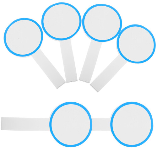 6er-pack schreibtafeln mit griff, einseitig, handliche whiteboards