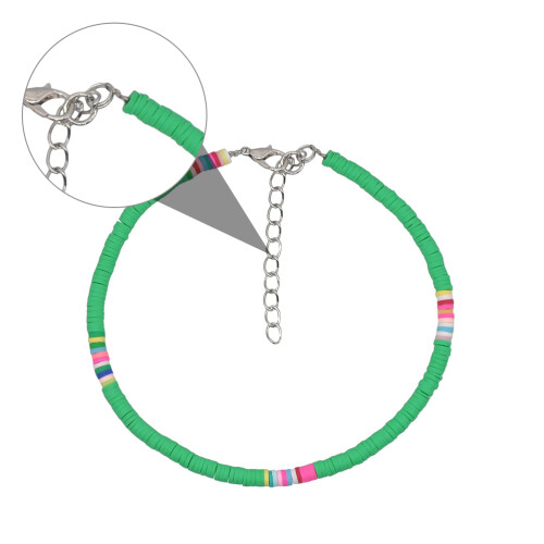 boho fußkette polymer-ton, knöchelschmuck für 2