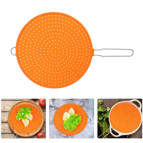 Silicona Protector Salpicaduras Colador Aceite Cocina 2