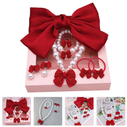 1 Conjunto/7 Peças Presilhas Colar Pulseira 2