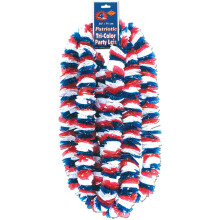 Soft-Twist Patriotic Poly Leis (red white blue) Party Accessory (1 count)