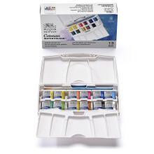Winsor & Newton Cotman Water Colours Pocket Plus-12 Half Pens