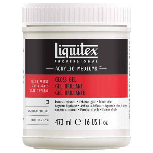 Liquitex Gloss Acrylic Gel Medium-16oz