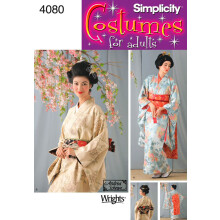Simplicity 4080 Schnittmuster fr japanische Geisha-Kostme, Gren 1420