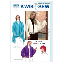 Kwik Sew K3173 Schnittmuster fr Jacke, Schal und Mtze