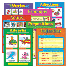 Trend Seven Parts of Speech L?ringsdiagrammer Klassev?relsesindretning 17"""" x 22"""" S?t med 7