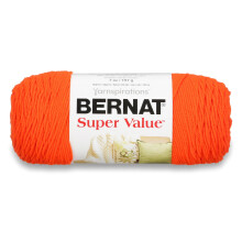Bernat Super Value Garn, 198 g, Stärke 4 Medium Worsted, Karotte