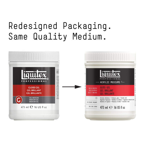 Liquitex Gloss Acrylic Gel Medium-16oz 1