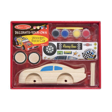 Melissa & Doug Decorate-Your-Own Houten Raceauto Knutselset