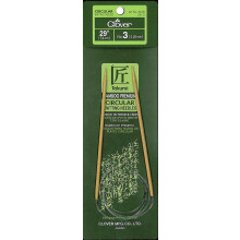 Clover Takumi bambus rund strikkepinde 29"""" - st?rrelse 3/3,25 mm