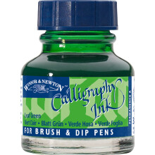 Winsor & Newton Kalligrafie Tinte, 30ml (1-oz) Flasche, Blattgrün