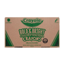 Crayola Crayons de papier de construction Classpack en vrac assortis de fournitures scolaires 16 couleurs 400/ensemble (l'emballage peut varier)