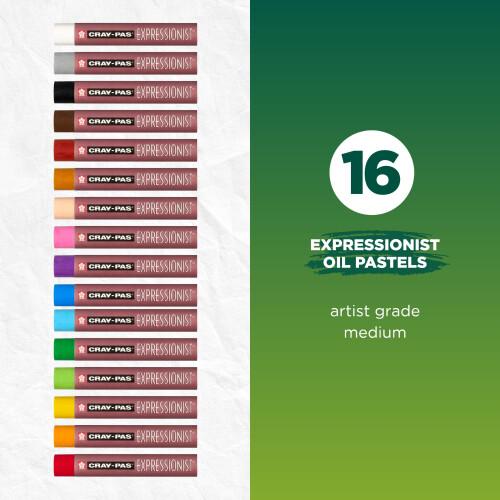 Sakura 130423 Cray-Pas Expressionist Oil Pastels 16-Pkg 1