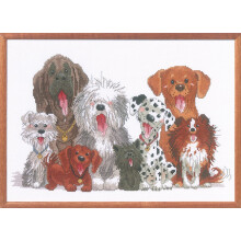 Janlynn Zählstickerset, Hunde von Duck Port, 15" x 10"