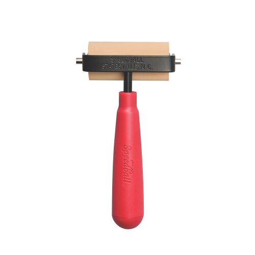 Speedball 2.5" Soft Rubber Brayer Ink Roller Heavy Duty Steel Frame Plastic Core