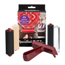 Speedball Pop-in 4"""" Roller Brayer Kit Skumgummi h?rdt gummi og akryl
