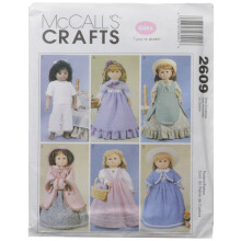 McCall's Patterns M2609 Clothes for 18"""" Doll One Size Only
