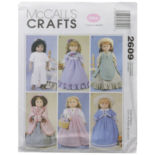 McCall's Patterns M2609 Clothes for 18"""" Doll One Size Only