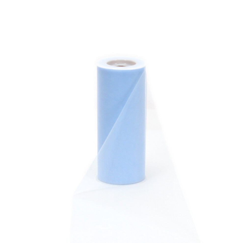 Berwick Offray Tulle Craft Ribbon 6-Inch By 25-Yard Spool Blue