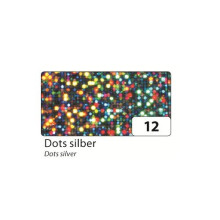 Holografisk Mylar Roll- Silver Dots 15,75 tommer x 16 fod