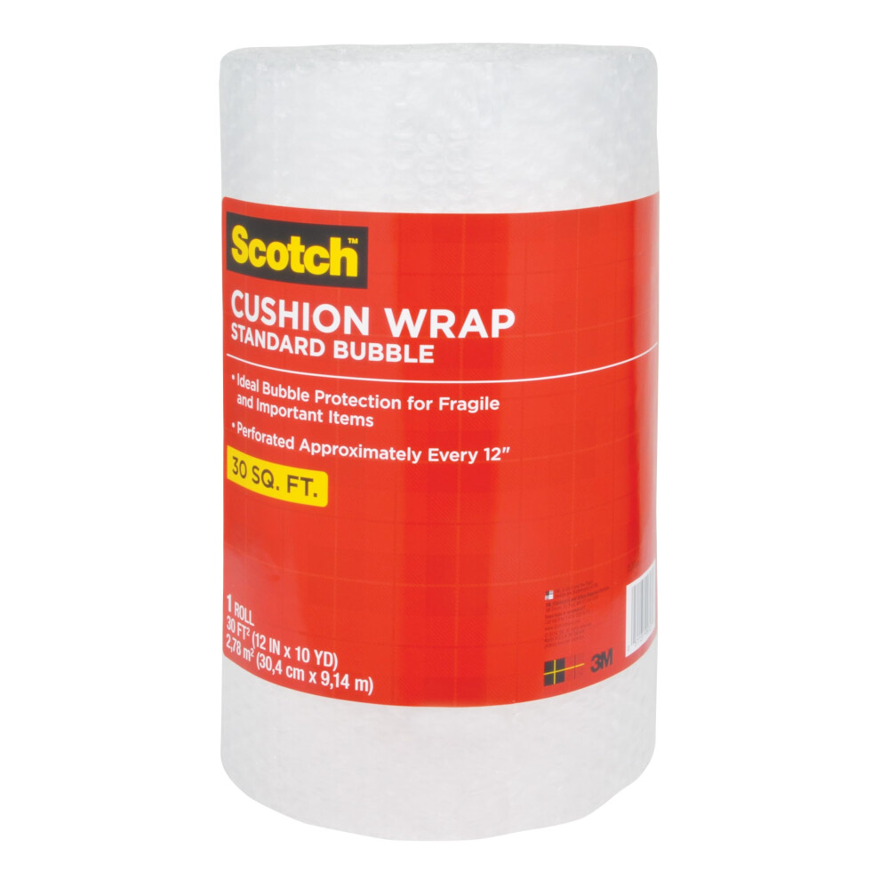 Photos - Other Office Equipment Scotch Cushion Wrap Protective Bubble for Shipping and Moving 12 in x 30 ft. 1 Roll 7929