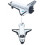Rhode Island Neuheit 5 Zoll Diecast Pullback Space Shuttle One Space Shuttle 3