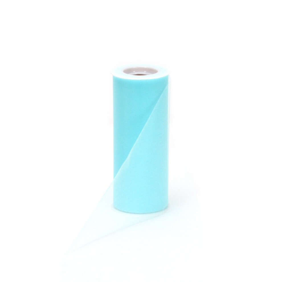 Berwick Offray Tulle Craft Ribbon 6-Inch By 25-Yard Spool Aqua