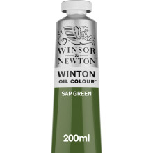 Winsor & Newton Winton Oil Colour Paint 200ml tube Sap Green (Packaging may vary)